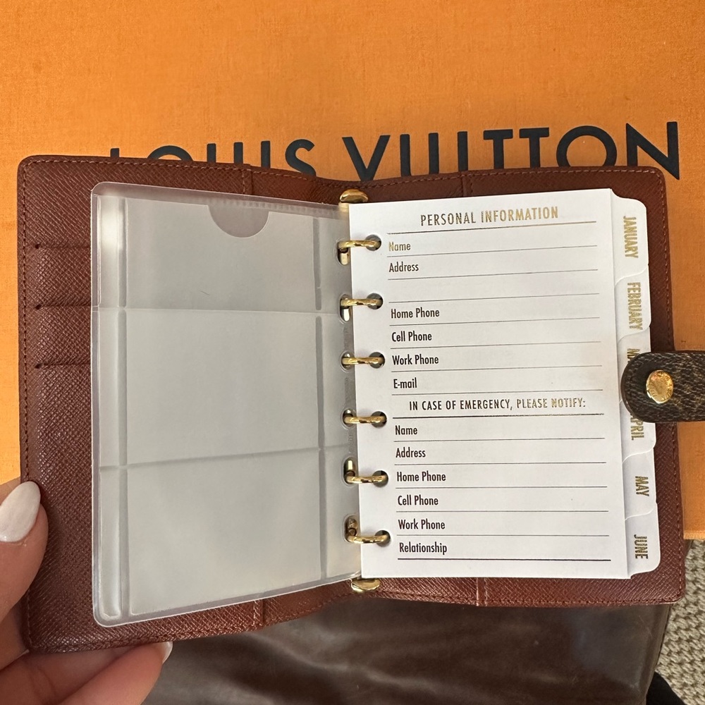 Fits Louis Vuitton PM 2025 Insert Calendar+Filler Paper+ Pen + Pouches - Picture 11 of 16